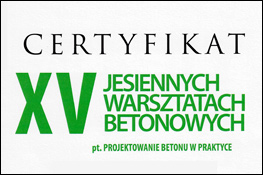 Certyfikat Górażdże XV